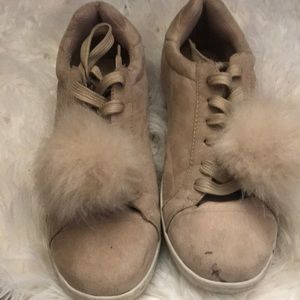 Fur ball sneakers